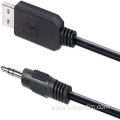 USB-A to TTL stereo audio jack adapter cable